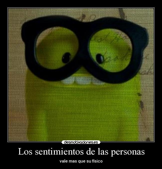 Los sentimientos de las personas -
