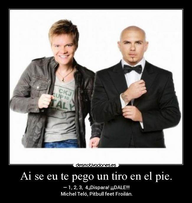 carteles michel telo pitbull desmotivaciones