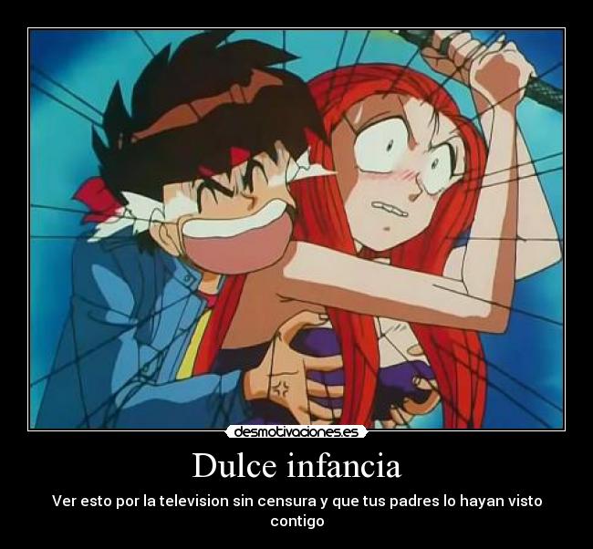 carteles infancia anime desmotivaciones