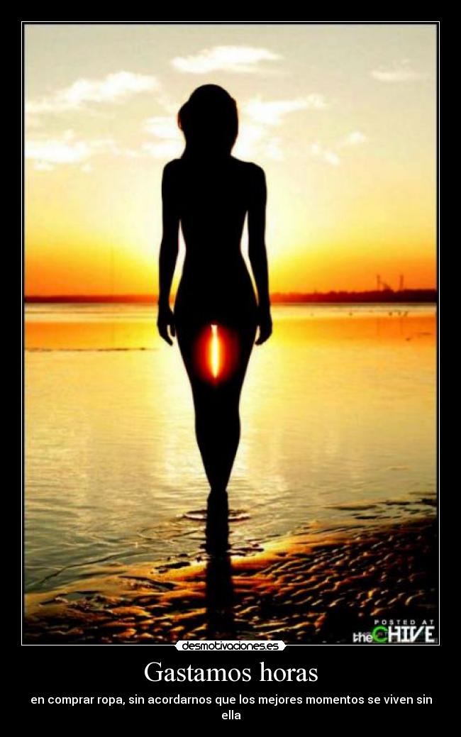 carteles ropa mujer desnuda sol playa desmotivaciones