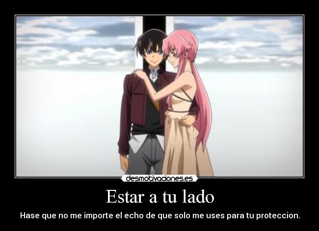 carteles desmotivaiones anime mirai nikki desmotivaciones