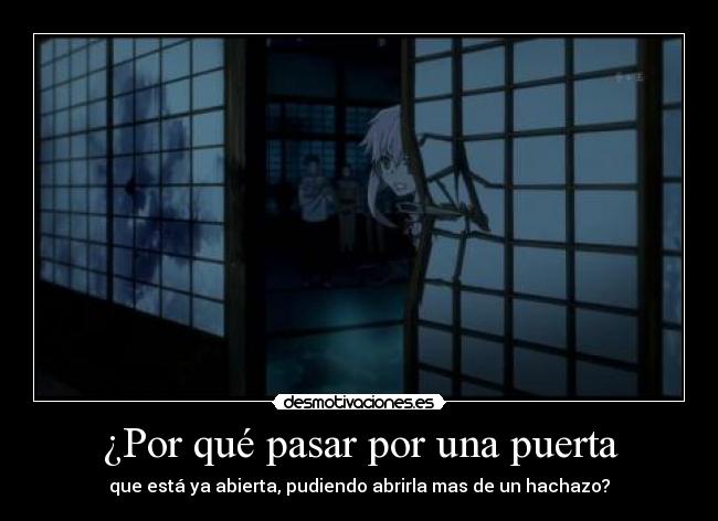 carteles mirai nikki hachazo puerta gaararafez desmotivaciones