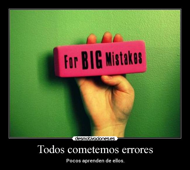 Todos cometemos errores -