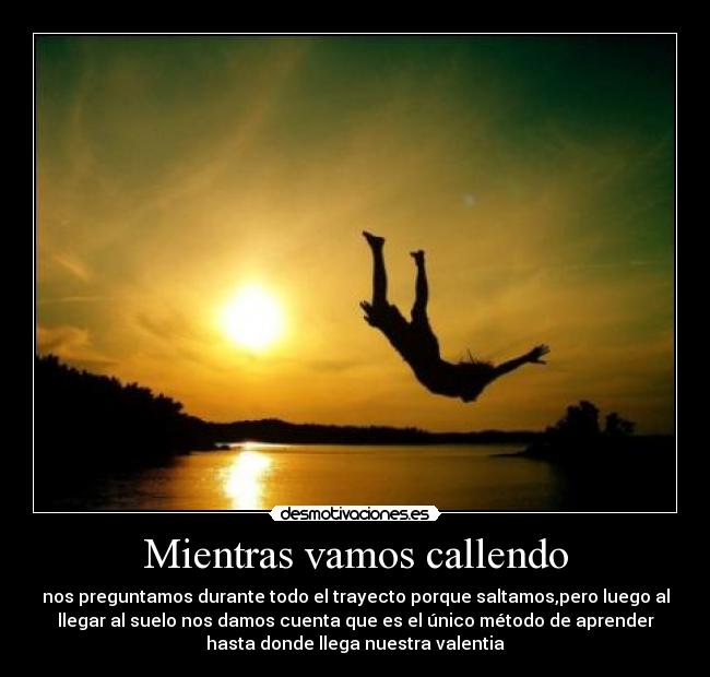 Mientras vamos callendo -