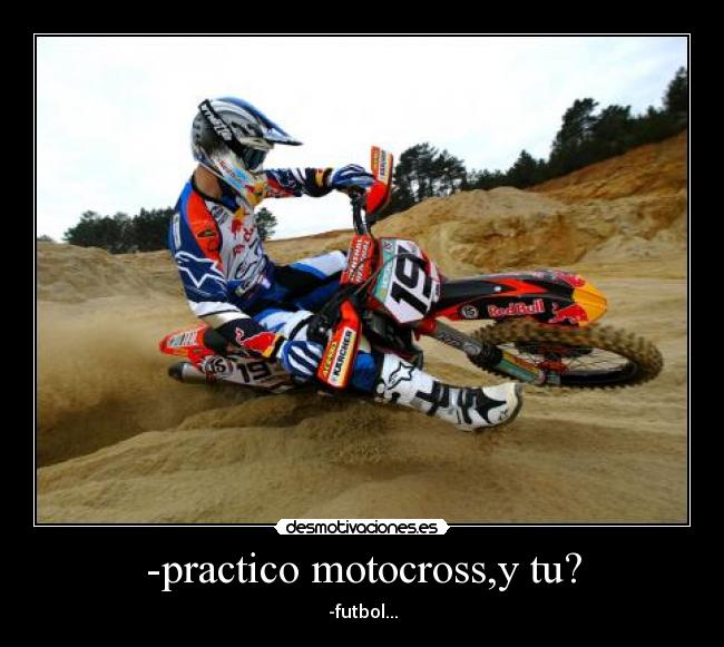 carteles motocross desmotivaciones