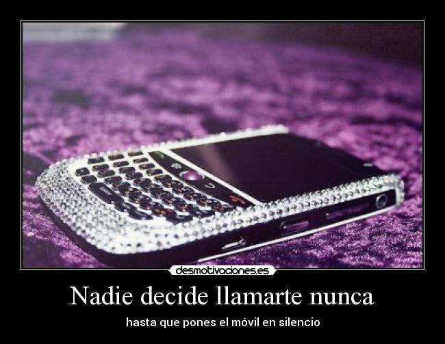 Nadie decide llamarte nunca - hasta que pones el móvil en silencio