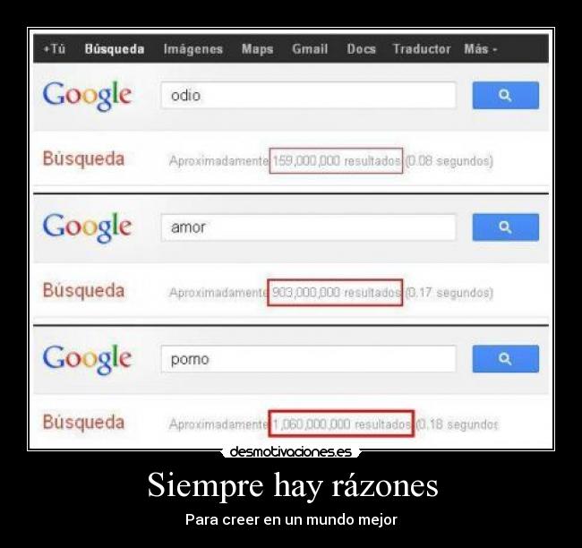 Siempre hay rázones -