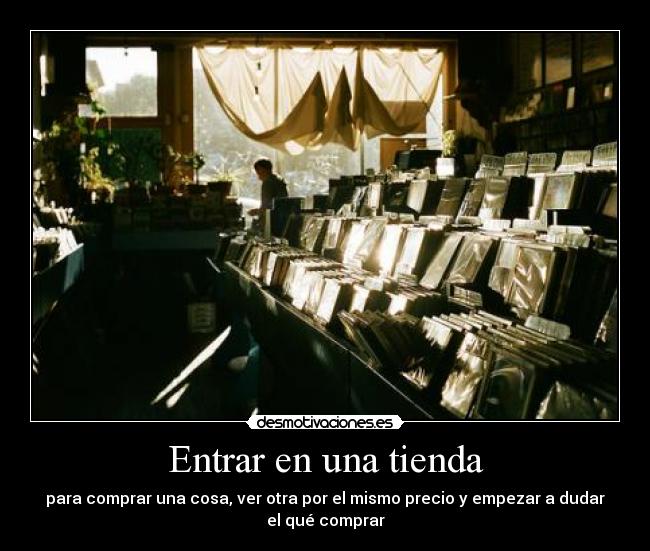Entrar en una tienda -