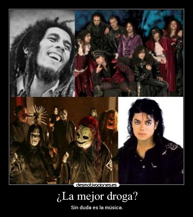 carteles musica michaeljackson slipknot magodeoz bobmarley desmotivaciones