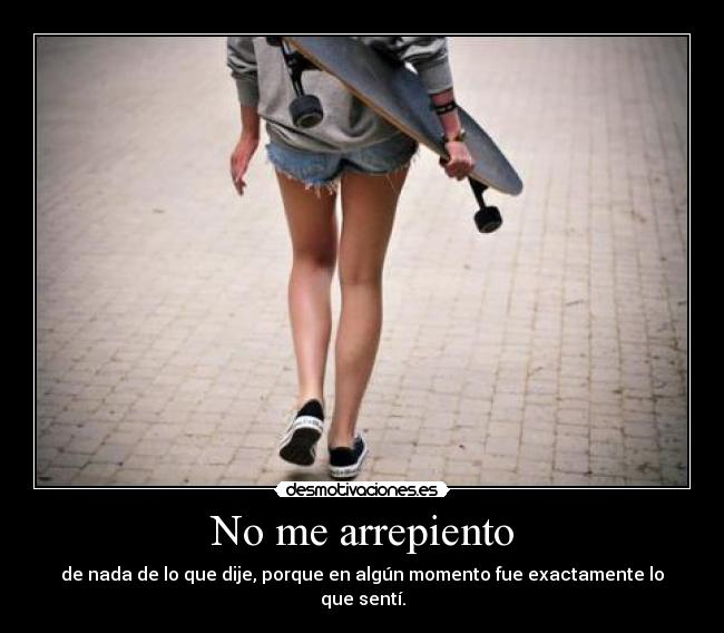 No me arrepiento - 