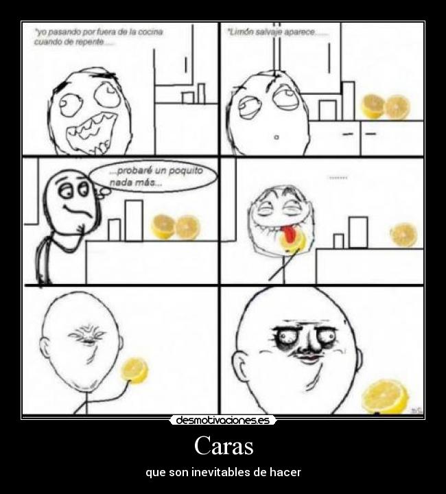 Caras - que son inevitables de hacer