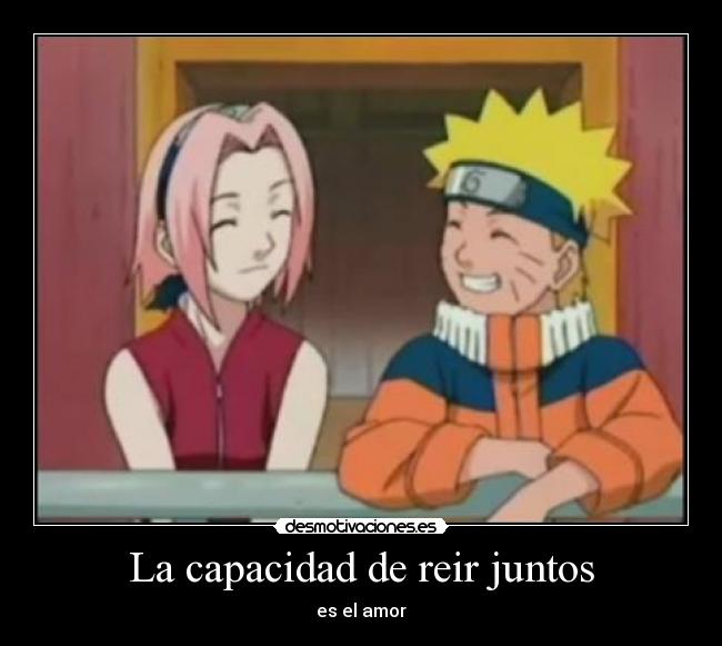 La capacidad de reir juntos - es el amor