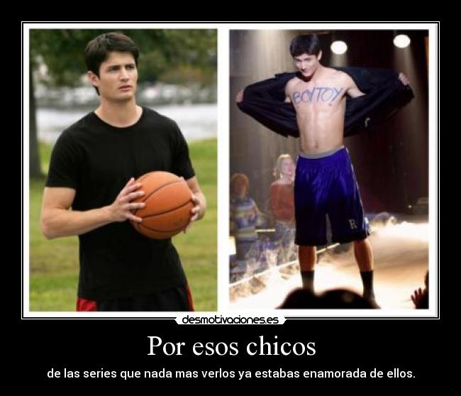 Por esos chicos - de las series que nada mas verlos ya estabas enamorada de ellos.