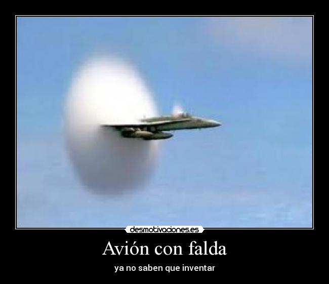 Avión con falda - ya no saben que inventar