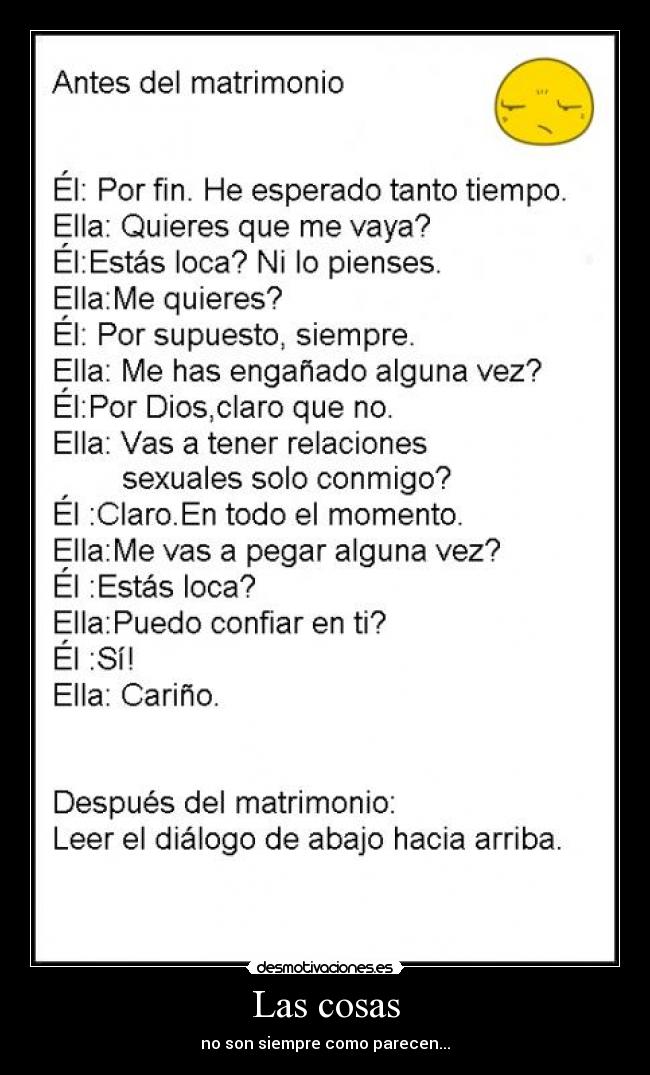 Las cosas - no son siempre como parecen...