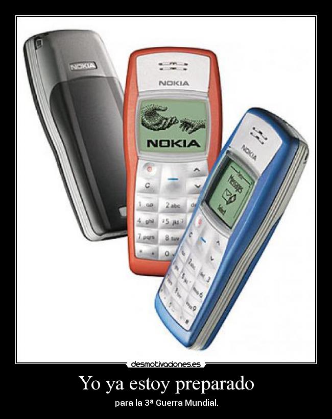 Yo ya estoy preparado -