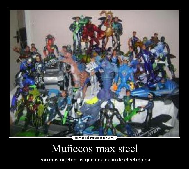 Muñecos max steel - con mas artefactos que una casa de electrónica