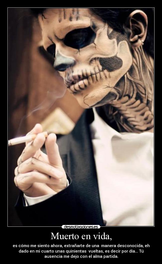 Muerto en vida, -