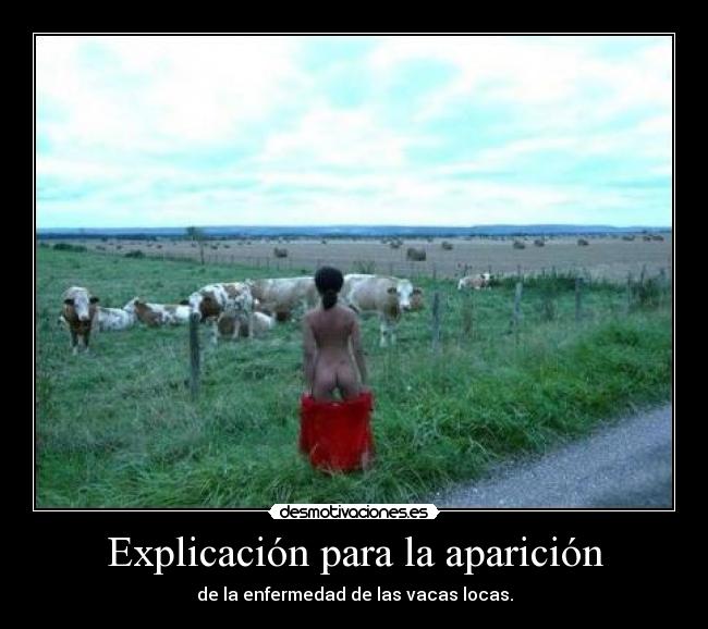 Explicación para la aparición - de la enfermedad de las vacas locas.
