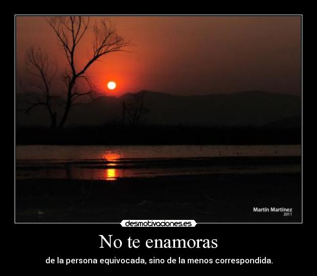 No te enamoras - 