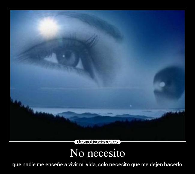 No necesito -