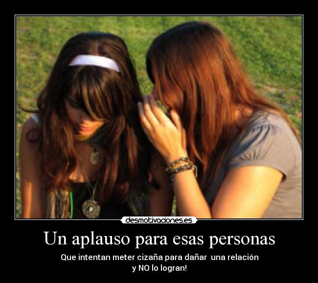 Un aplauso para esas personas - 