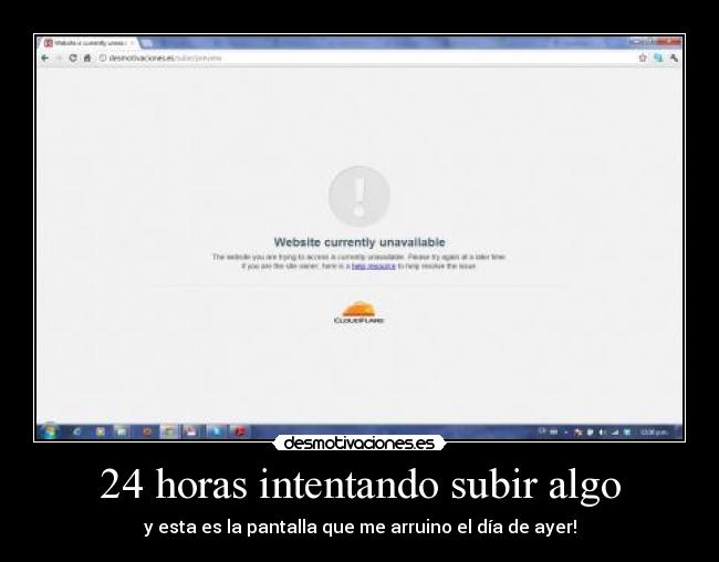 24 horas intentando subir algo - y esta es la pantalla que me arruino el día de ayer!