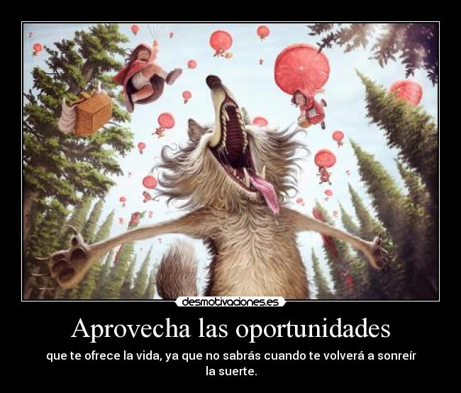 Aprovecha las oportunidades -