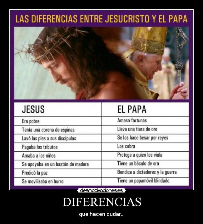 DIFERENCIAS - que hacen dudar...
