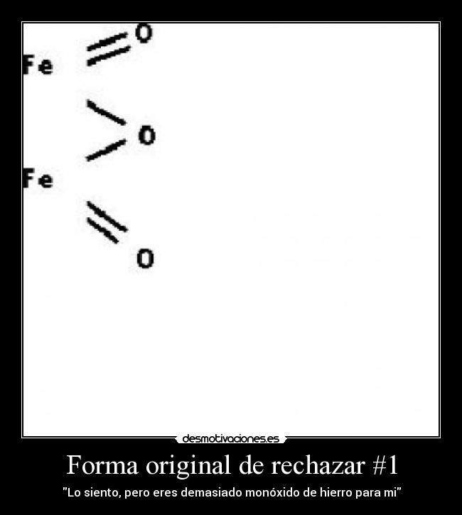 Forma original de rechazar #1 - 