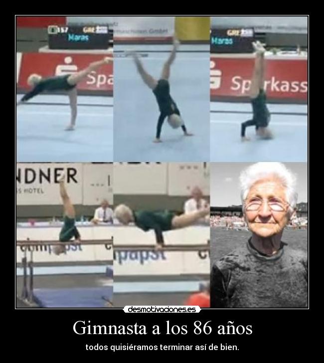 Gimnasta a los 86 años - 