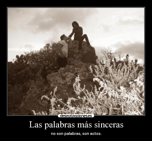 Las palabras más sinceras -