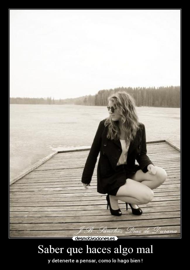 carteles saber que haces algo mal desmotivaciones