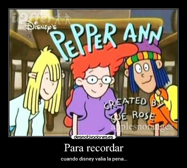 Para recordar - cuando disney valia la pena...