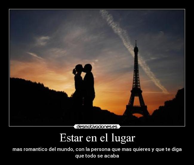 Estar en el lugar -