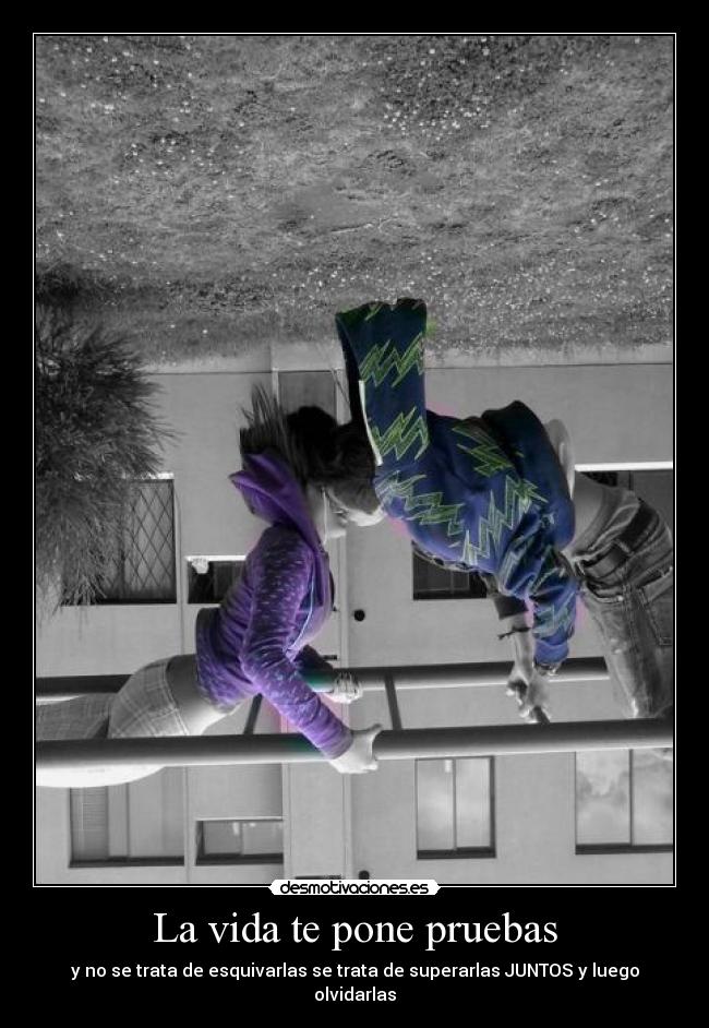 La vida te pone pruebas -