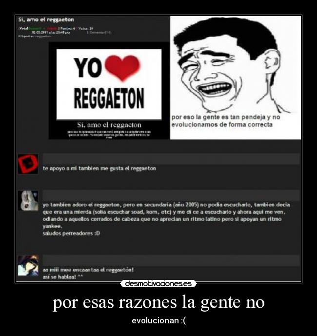 por esas razones la gente no - 