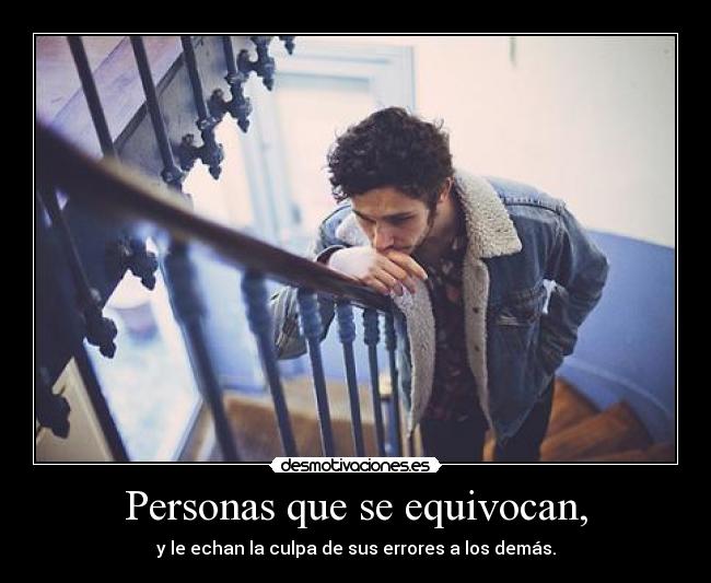 Personas que se equivocan, - 