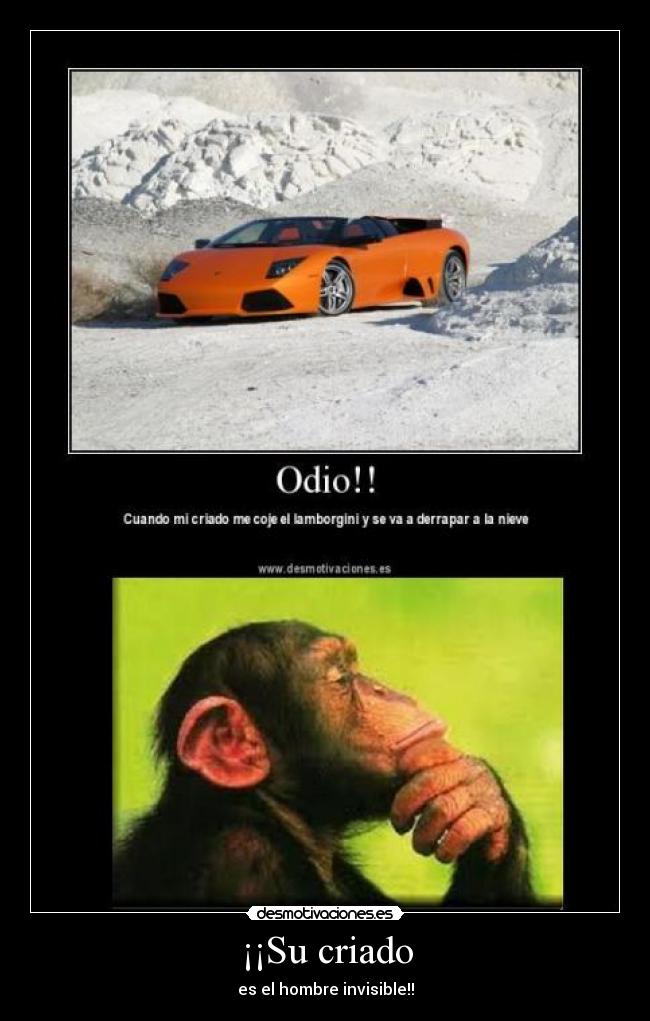 ¡¡Su criado - es el hombre invisible!!