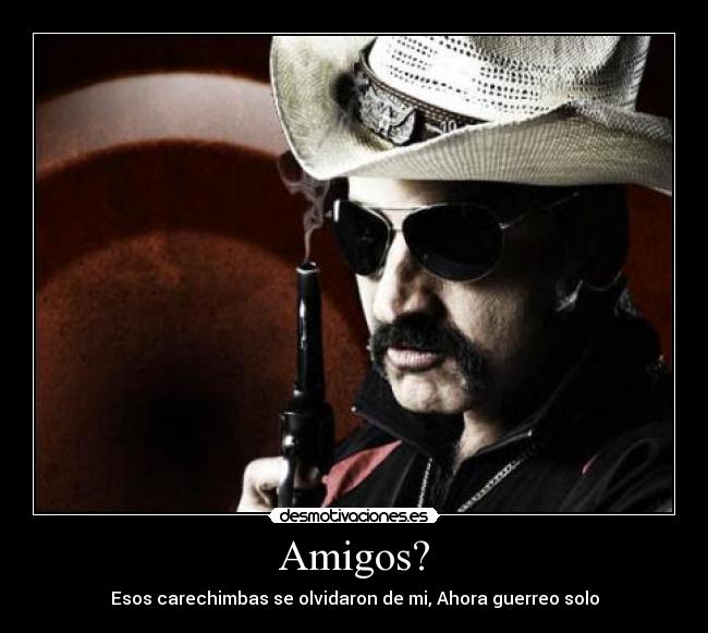 Amigos? - Esos carechimbas se olvidaron de mi, Ahora guerreo solo