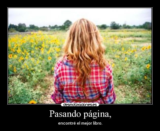 Pasando página, - encontré el mejor libro.
