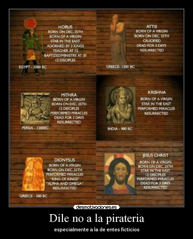 Dile no a la pirateria - especialmente a la de entes ficticios