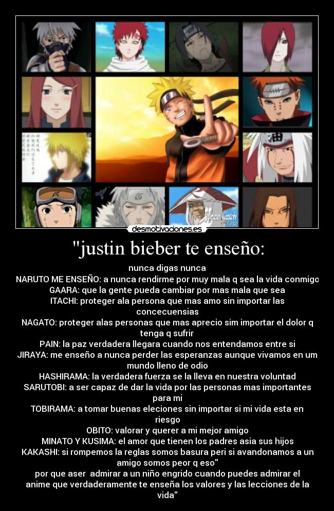 justin bieber te enseño: - 