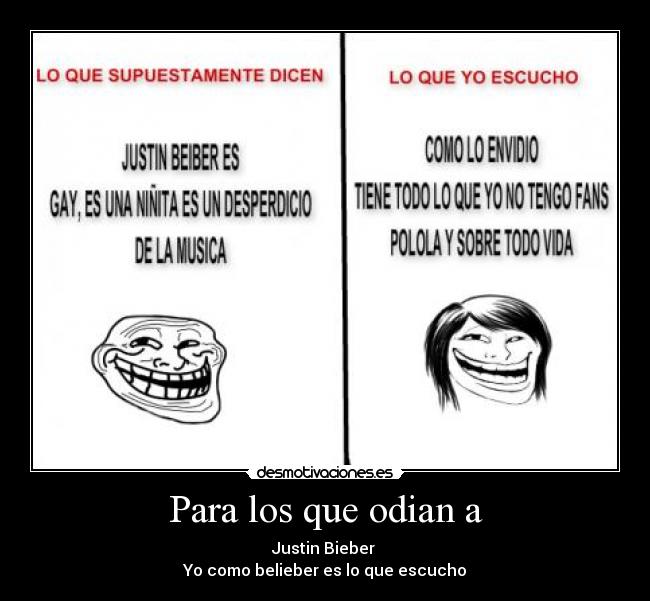 Para los que odian a -