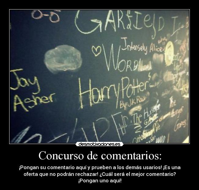 Concurso de comentarios: -