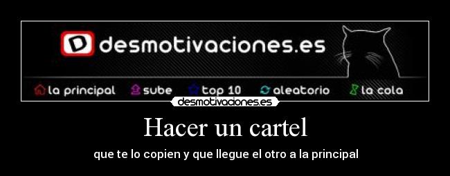 Hacer un cartel - 