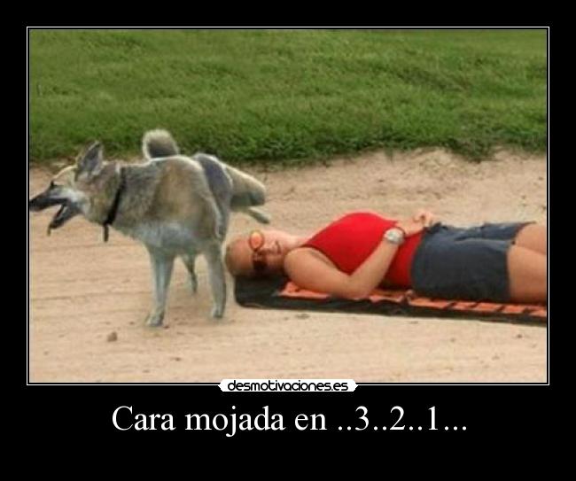 Cara mojada en ..3..2..1... -