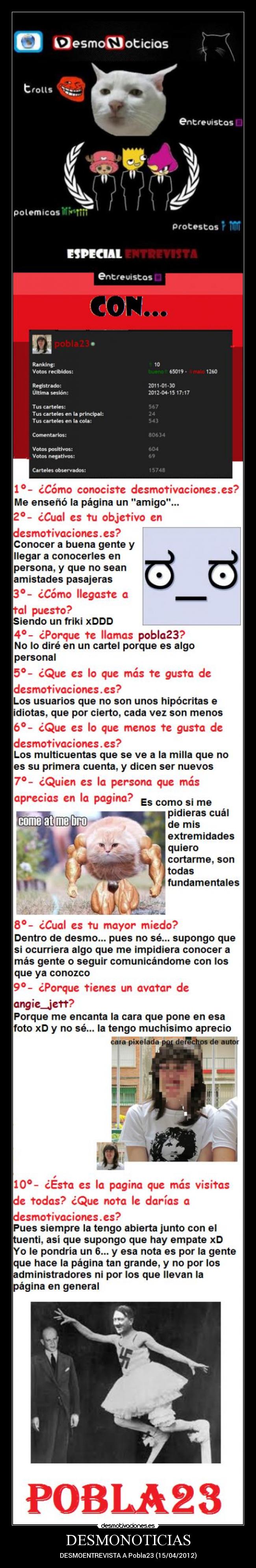 DESMONOTICIAS - DESMOENTREVISTA A Pobla23 (15/04/2012)