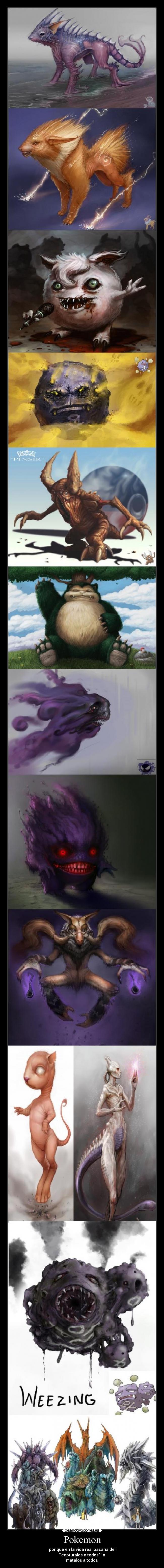 Pokemon - por que en la vida real pasaría de:
``capturalos a todos´´ a
``mátalos a todos´´