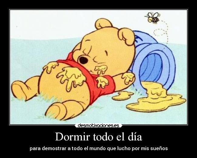 Dormir todo el día -